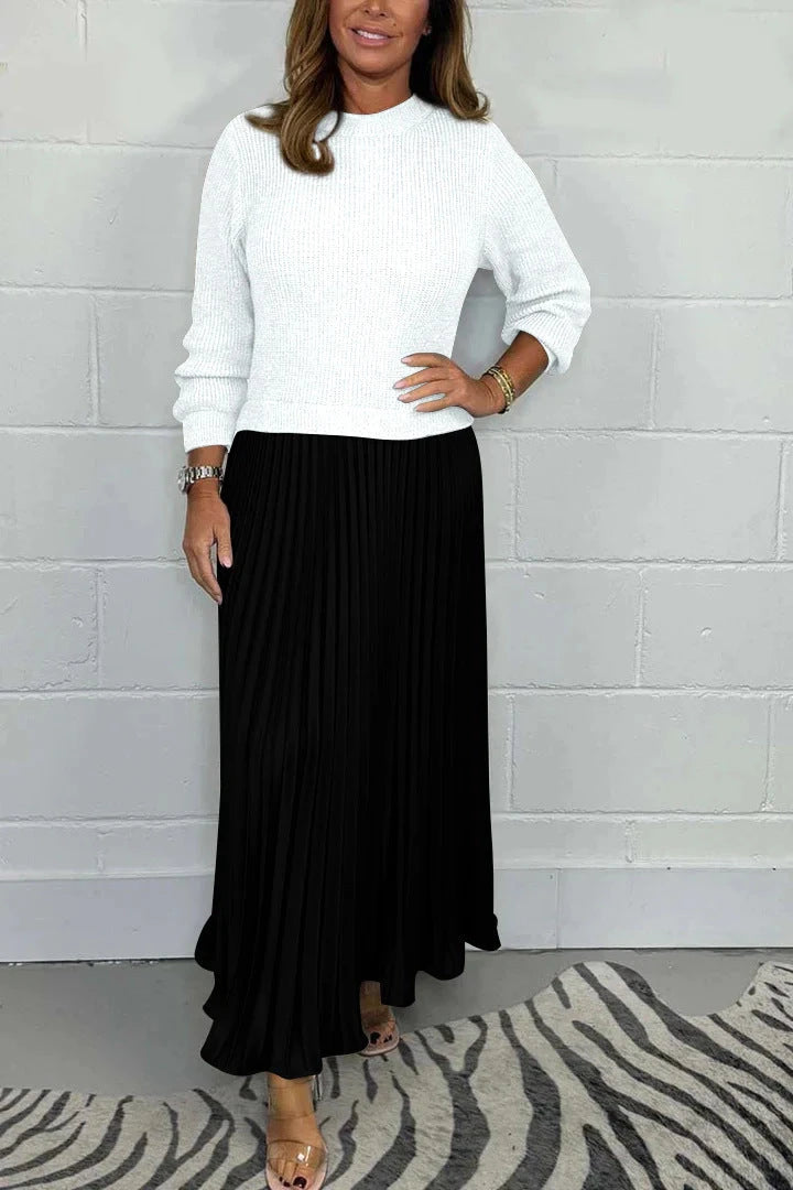 Pleated Maxi Dress