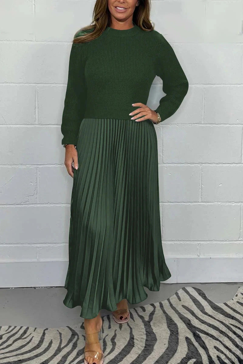 Pleated Maxi Dress