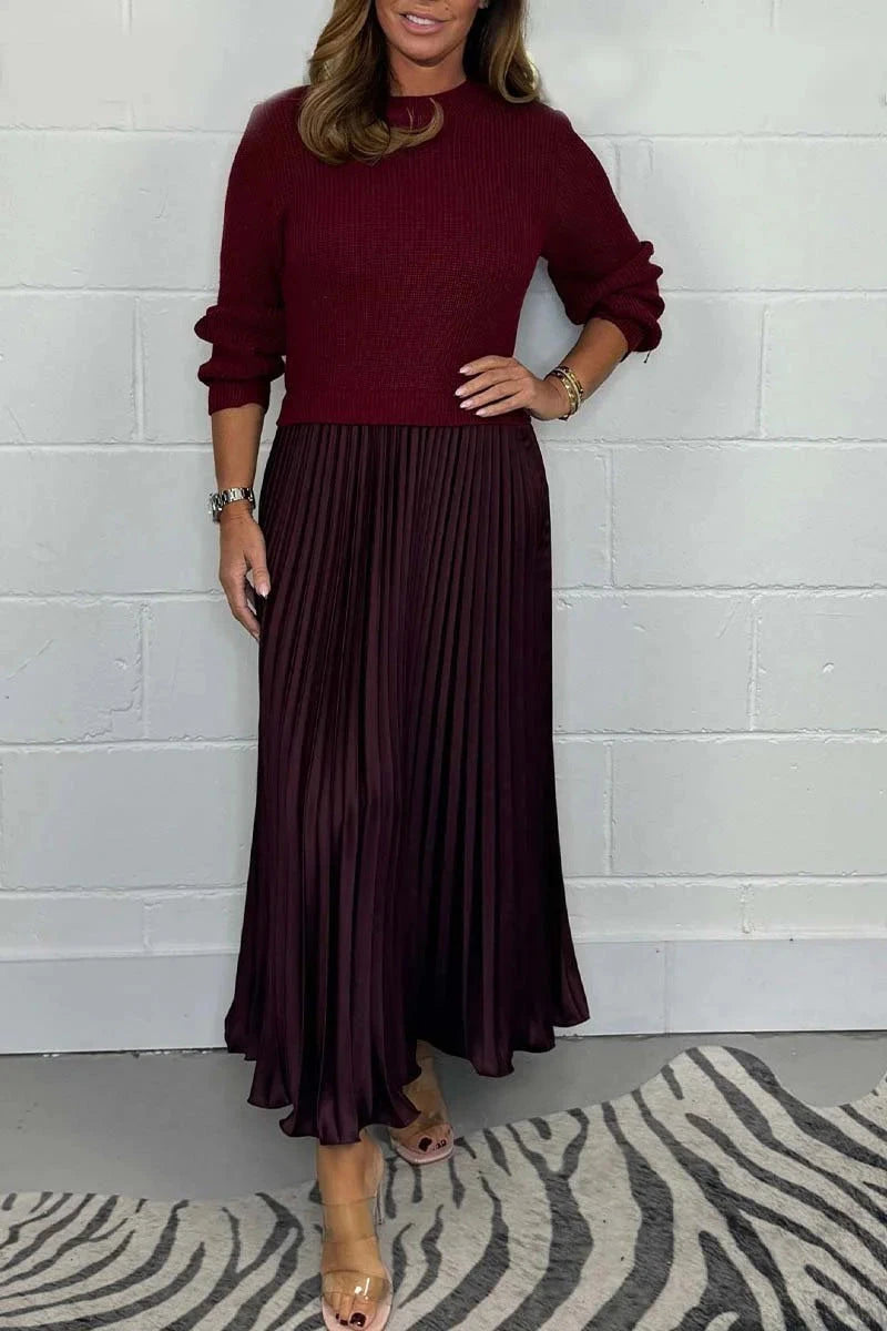 Pleated Maxi Dress