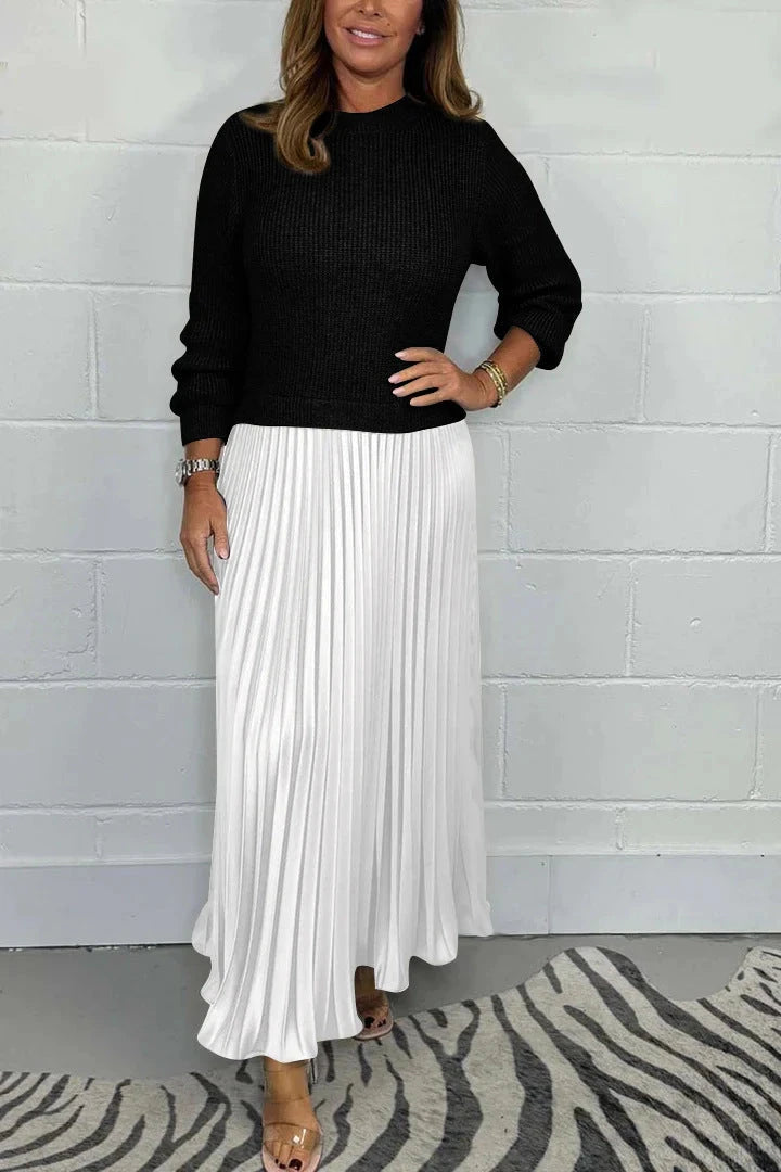 Pleated Maxi Dress