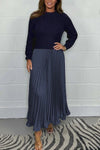 Pleated Maxi Dress