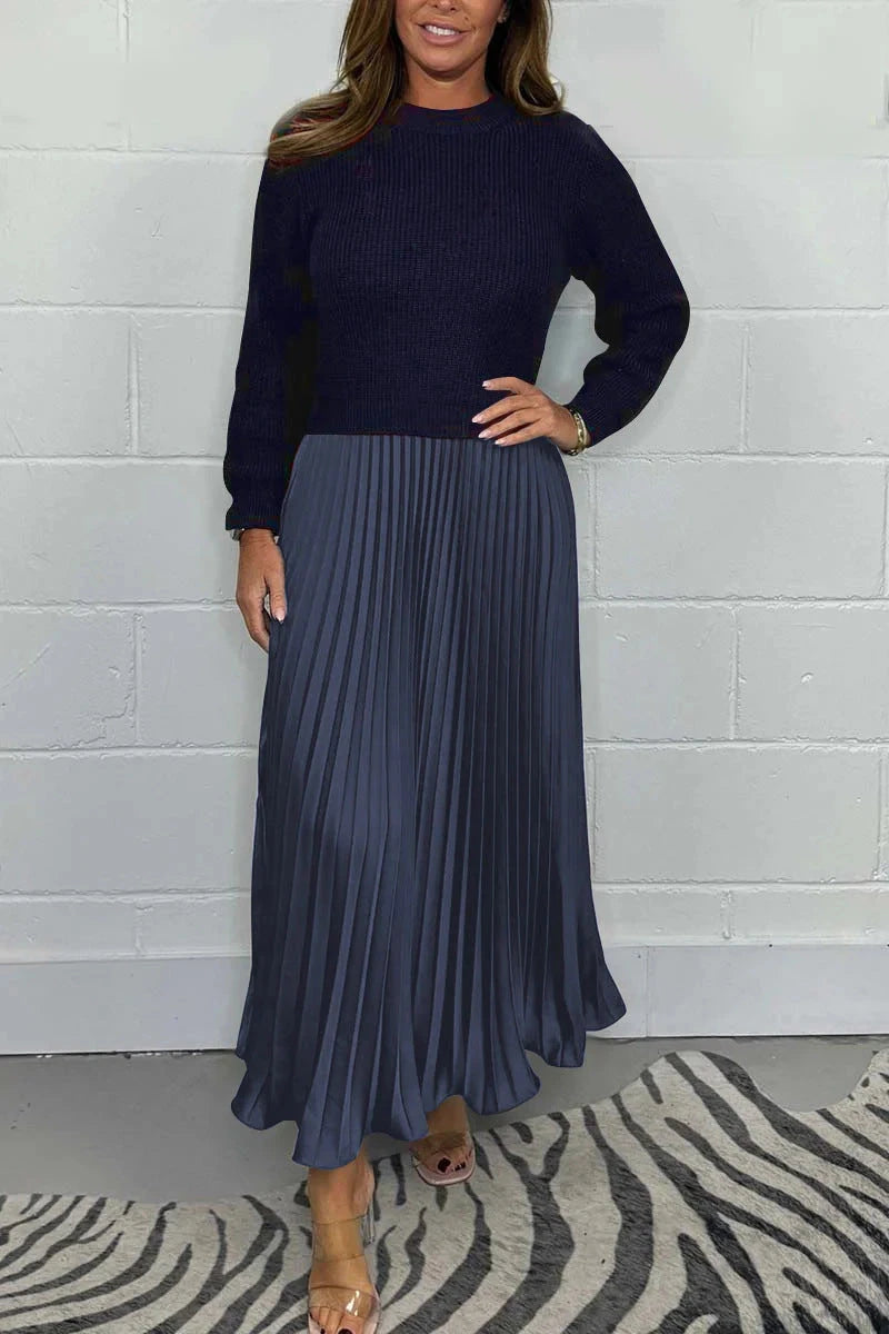 Pleated Maxi Dress