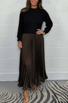 Pleated Maxi Dress