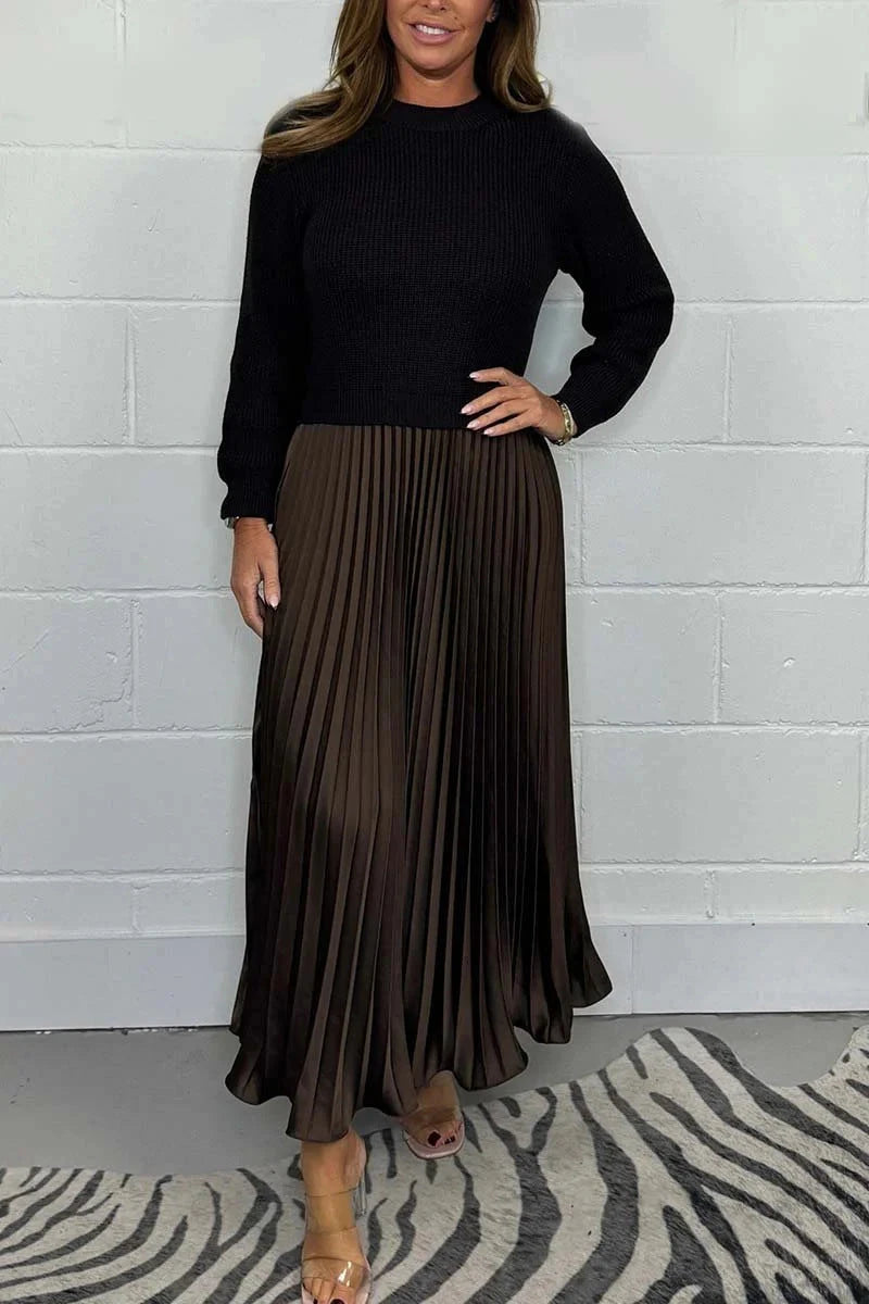 Pleated Maxi Dress