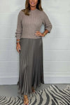 Pleated Maxi Dress