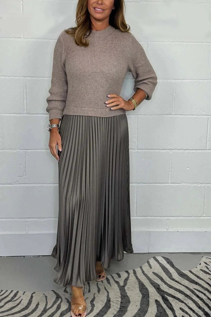 Pleated Maxi Dress