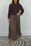 Pleated Maxi Dress