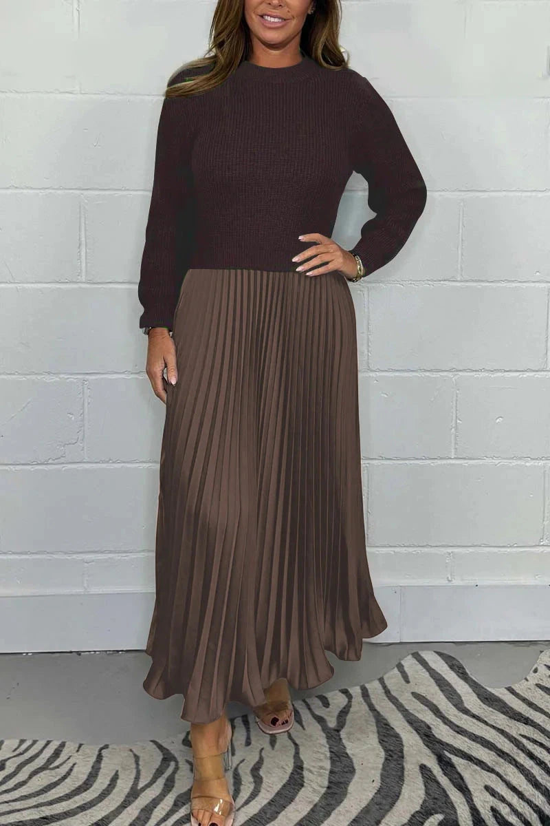 Pleated Maxi Dress